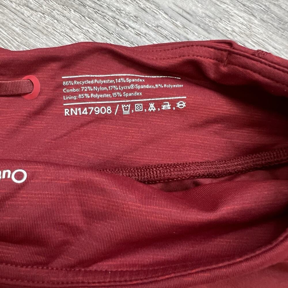 Outdoor Voices Womens Hudson Shorts Sz M Lined Pebbled Rust Gym Running Fitness - Picture 5 of 7